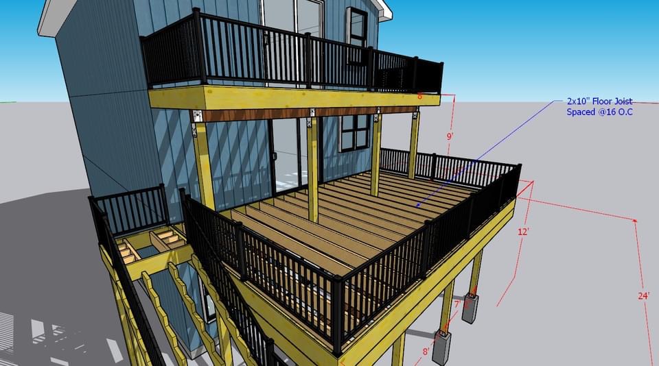 Deck construction Central Minnesota