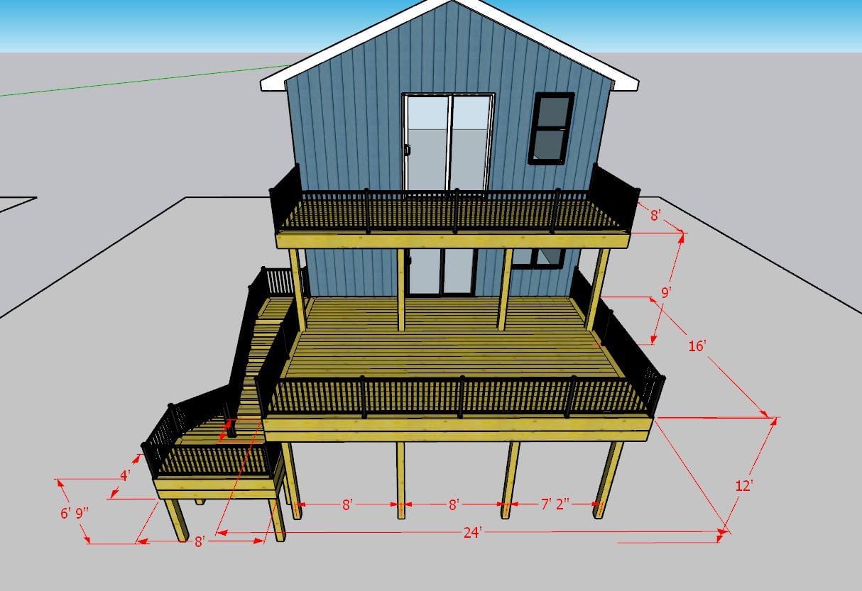 Deck construction Central Minnesota