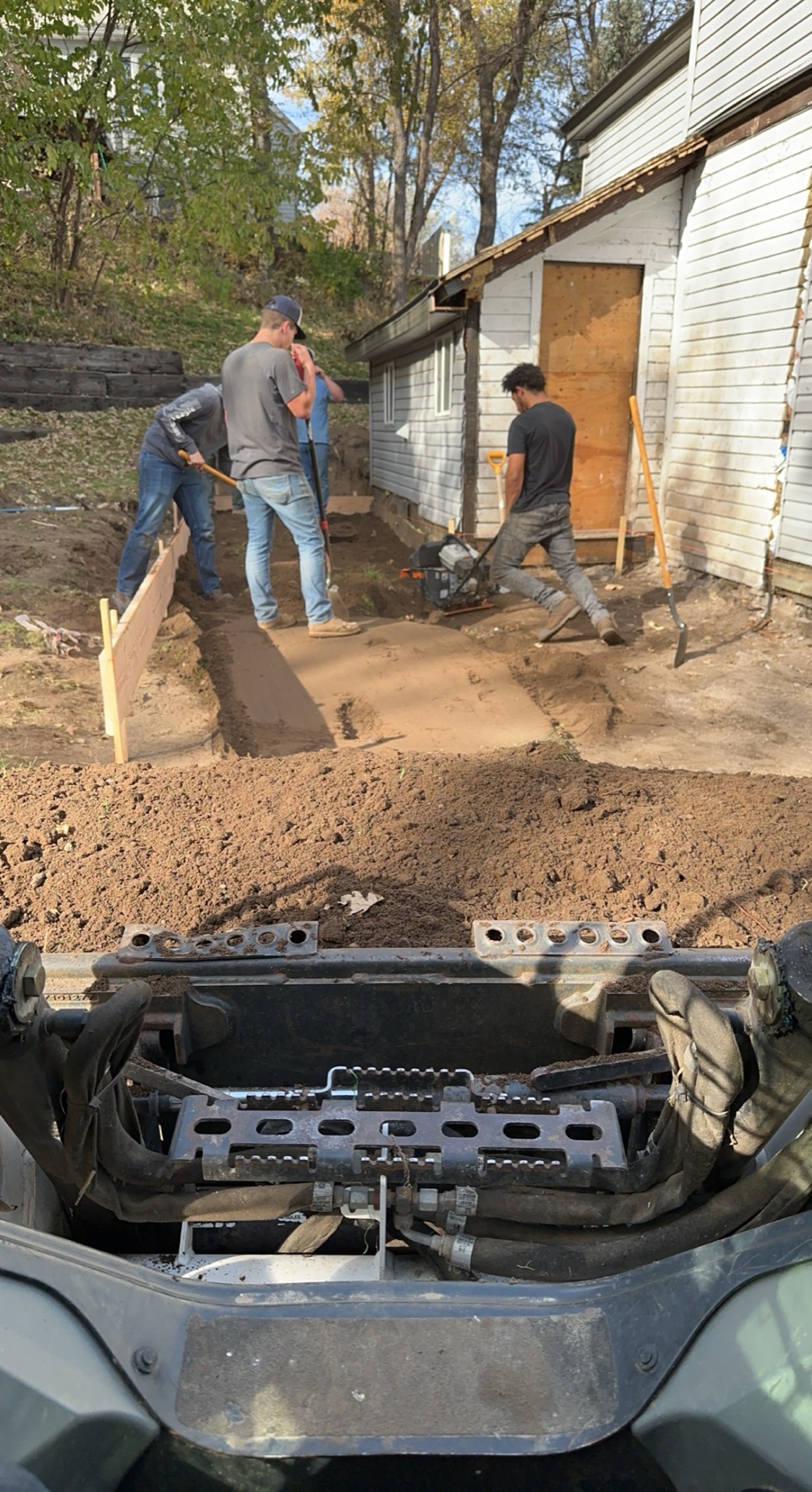 Fresh excavated land near home