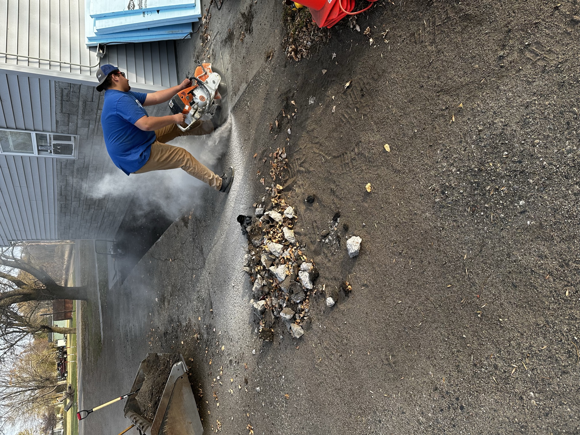 Concrete cutting and pouring services Central Minnesota