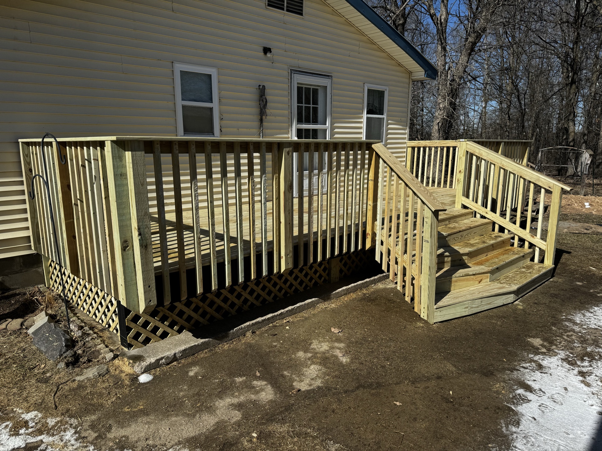 Evening deck lighting